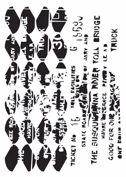 MIX MEDİA STENCIL MA SERİSİ MA73 21X29 ürün görseli 1