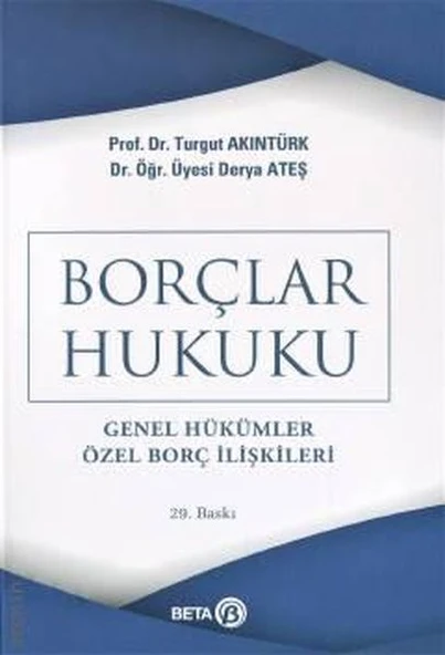 Borçlar Hukuku (Genel Hükümler - Özel Borç İlişkileri) ürün görseli 1