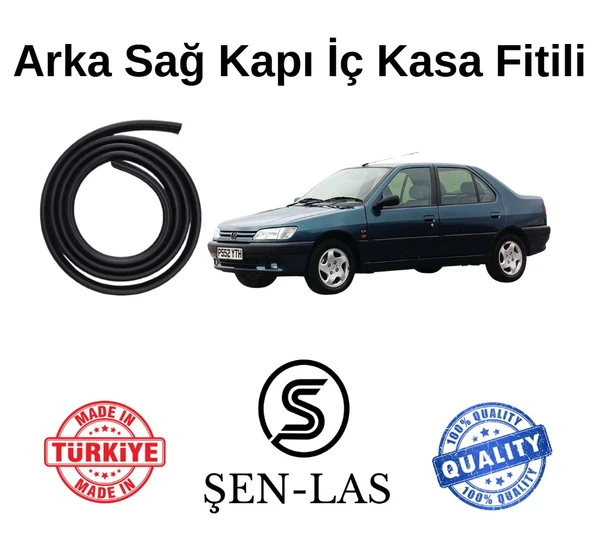 Peugeot 306 Sedan Şen-Las Sağ Arka Kapı Fitili ŞL15203 ürün görseli 1