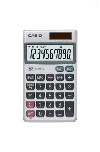 CASIO SL-315TV CEP TİPİ HESAP MAKİNESİ 10 HA ürün görseli 1