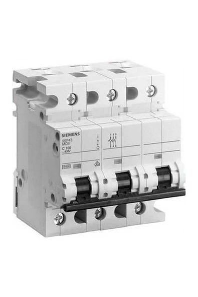 Siemens - 3P 100A 10kA C Serisi Trifaze Anahtarlı Otomatik Sigorta 5SP4391-7 ürün görseli 1