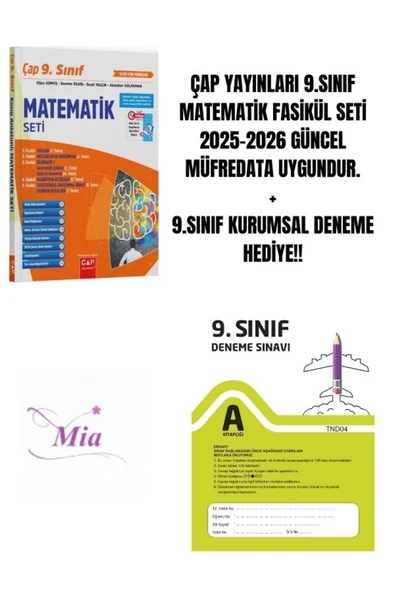 ÇAP YAYINLARI 9.SINIF MATEMATİK FASİKÜL SET HEDİYELİ ürün görseli 1