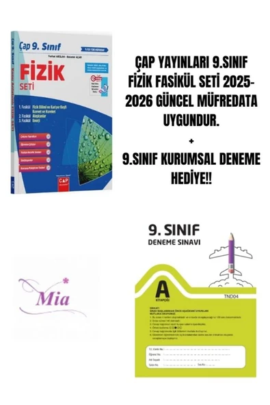 ÇAP YAYINLARI 9.SINIF FİZİK FASİKÜL SET HEDİYELİ ürün görseli 1
