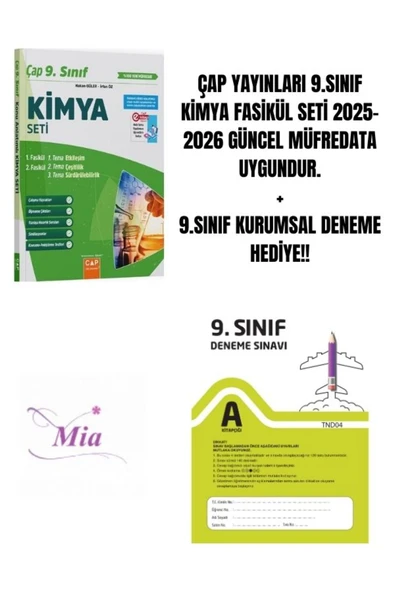 ÇAP YAYINLARI 9.SINIF KİMYA FASİKÜL SET HEDİYELİ ürün görseli 1