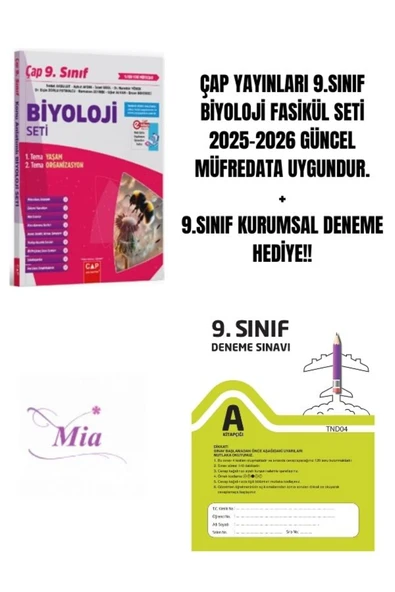 ÇAP YAYINLARI 9.SINIF BİYOLOJİ FASİKÜL SET HEDİYELİ ürün görseli 1