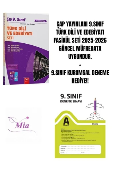 ÇAP YAYINLARI 9.SINIF TÜRK DİLİ VE EDEBİYATI FASİKÜL SET HEDİYELİ ürün görseli 1