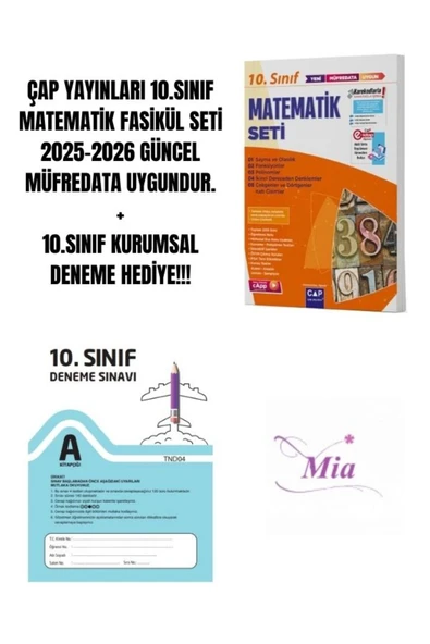 ÇAP YAYINLARI 10.SINIF MATEMATİK FASİKÜL SETİ HEDİYELİ ürün görseli 1