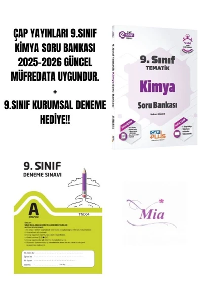ÇAP YAYINLARI 9.SINIF KİMYA SORU BANKASI HEDİYELİ ürün görseli 1