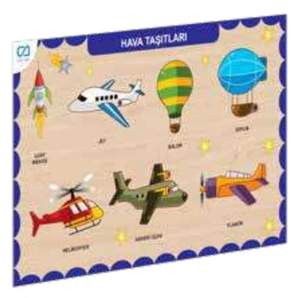 Ahşap Hava Taşıtları Eğitici Set ürün görseli 1