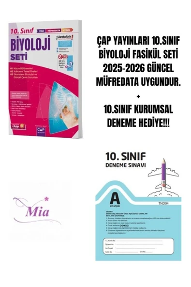 ÇAP YAYINLARI 10.SINIF BİYOLOJİ FASİKÜL SETİ HEDİYELİ ürün görseli 1