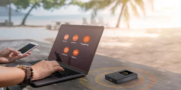 TENDA MF6 3G/4G LTE WİFİ6 USB-C MODEM ürün görseli 1