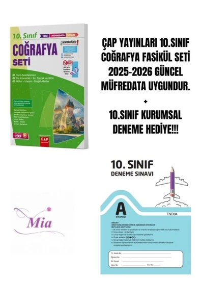 ÇAP YAYINLARI 10.SINIF COĞRAFYA FASİKÜL SETİ HEDİYELİ ürün görseli 1
