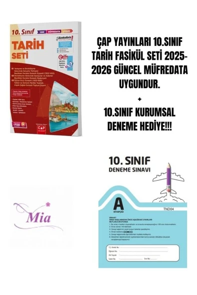 ÇAP YAYINLARI 10.SINIF TARİH FASİKÜL SETİ HEDİYELİ ürün görseli 1