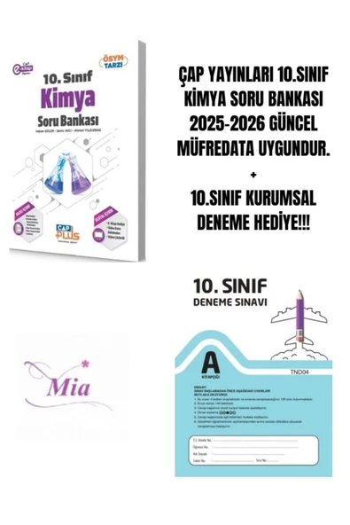 ÇAP YAYINLARI 10.SINIF KİMYA SORU BANKASI HEDİYELİ ürün görseli 1