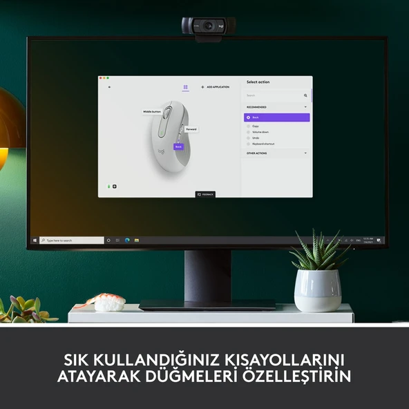 LOGİTECH M650 SİGNATURE KABLOSUZ MOUSE BEYAZ 910-006255 - Resim 4