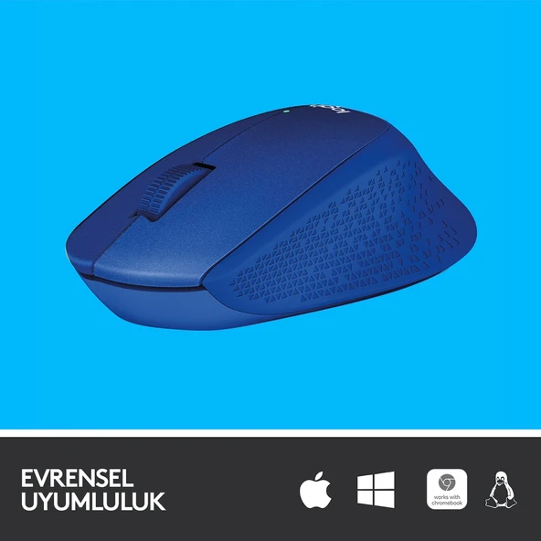 LOGITECH M330 1000DPI MAVİ MOUSE 910-004910 - Resim 4