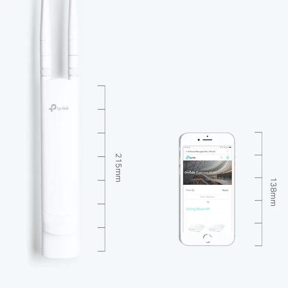TP-LINK EAP110 1PORT POE 300Mbps OUTDOOR ACCESS POINT - Resim 9