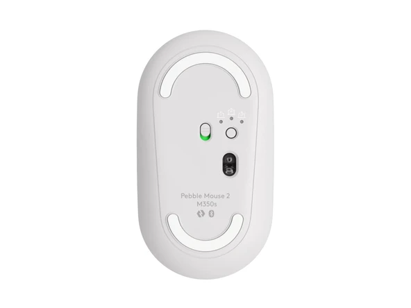 LOGITECH PEBBLE M350S BEYAZ KABLOSUZ SESSİZ MOUSE 910-007013 - Resim 7