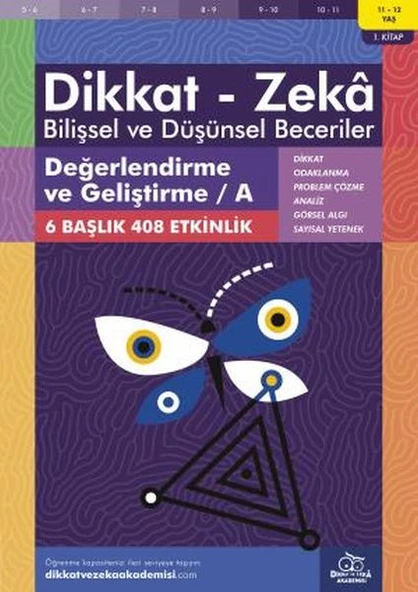 Değerlendirme ve Geliştirme - A (11-12 Yaş) - Dikkat Zeka ürün görseli 1