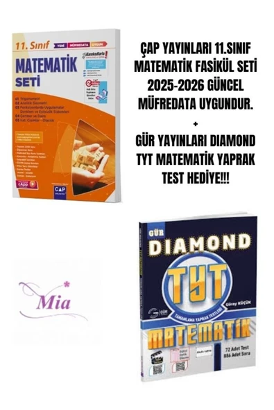 ÇAP YAYINLARI 11.SINIF MATEMATİK FASİKÜL SETİ HEDİYELİ ürün görseli 1