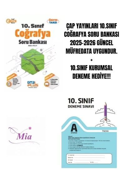 ÇAP YAYINLARI 10.SINIF COĞRAFYA SORU BANKASI HEDİYELİ ürün görseli 1