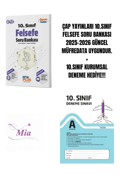 ÇAP YAYINLARI 10.SINIF FELSEFE SORU BANKASI HEDİYELİ ürün görseli 1