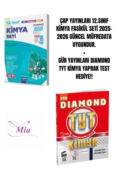 ÇAP YAYINLARI 12.SINIF KİMYA FASİKÜL SETİ HEDİYELİ ürün görseli 1