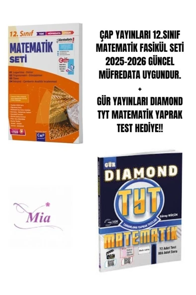 ÇAP YAYINLARI 12.SINIF MATEMATİK FASİKÜL SETİ HEDİYELİ ürün görseli 1