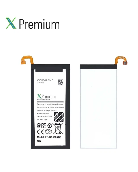 ​​Samsung C5 SM-C5000 Batarya Xpremium Pil Süper Yüksek Kalite 2600 mAh ürün görseli 1