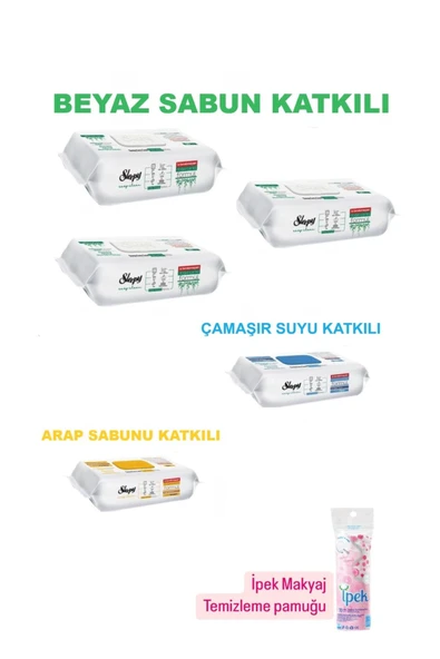 Sleepy Easy Clean Yüzey Temizlik Havlusu 100 lü 5 Paket (500 YAPRAK) PAMUK HEDİYE ürün görseli 1
