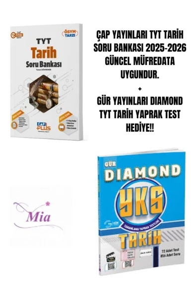 ÇAP YAYINLARI TYT TARİH SORU BANKASI HEDİYELİ ürün görseli 1