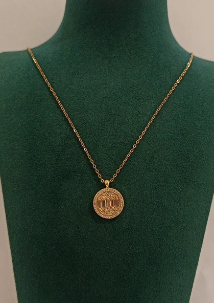 Monalisa Home Lüks Gold Renk Figürlü Gösterişli  Kolye ürün görseli 1