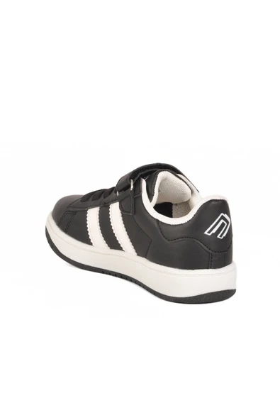 Siyah Cırtlı Erkek Çocuk Sneaker - Resim 4
