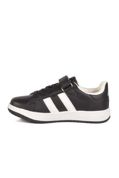 Siyah Cırtlı Erkek Çocuk Sneaker - Resim 2