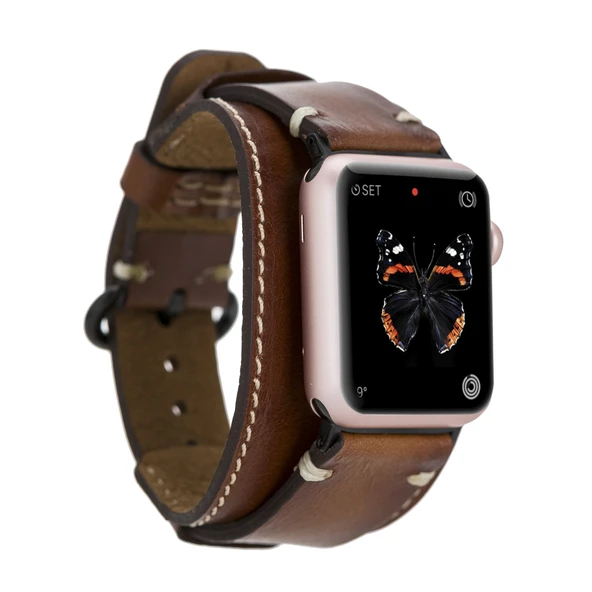 Apple Watch Uyumlu Deri Kordon 42-44-45mm Cuff PUCF RST2 ürün görseli 1