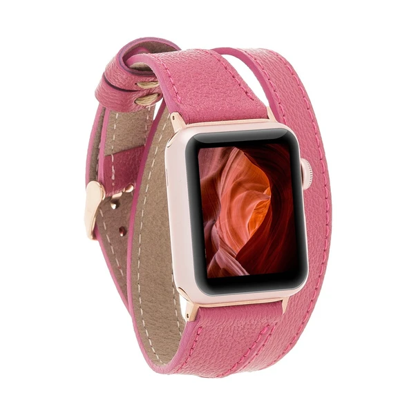Apple Watch Uyumlu Deri Kordon 42-44-45mm DT CP4 ürün görseli 1
