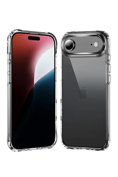 Zipax Apple iPhone 17 Air Kılıf Şeffaf  İnce Silikon Azn-Lüx ürün görseli 1