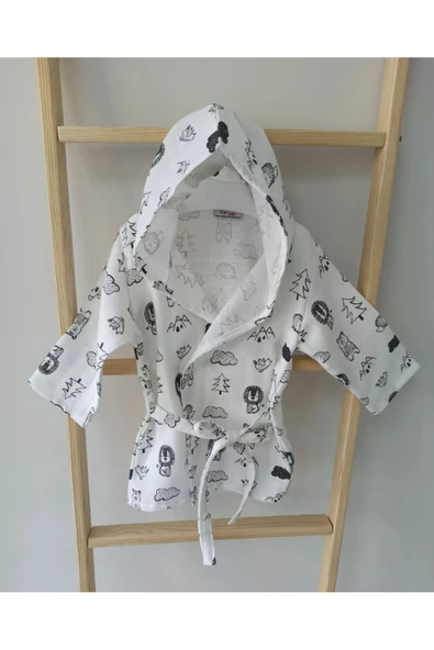 Ege Home bebek müslin bornoz ürün görseli 1