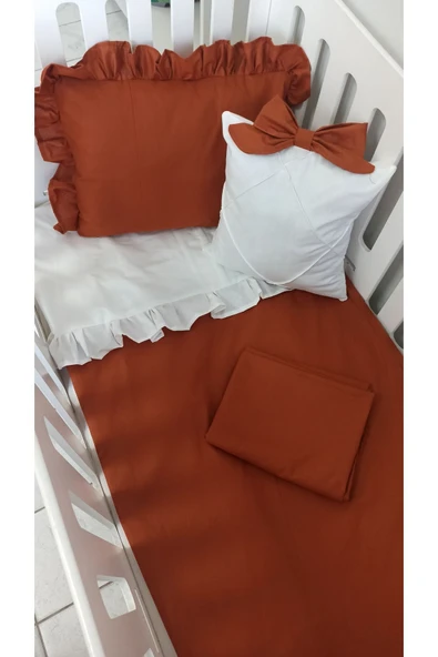 Mia bebek nevresim takımı fırfırlı tarcın ürün görseli 1