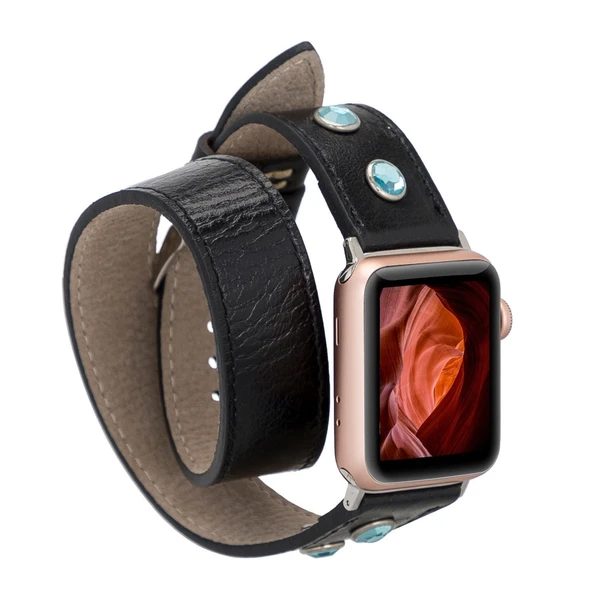 Apple Watch Uyumlu Deri Kordon 38-40-41mm DT FT RST1 ürün görseli 1