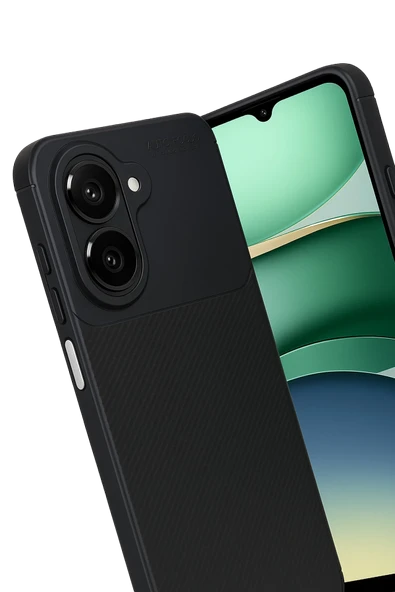 Zipax Xiaomi Redmi A5 4G Kılıf Karbon Görünümlü Silikon Azn-Carbon ürün görseli 1