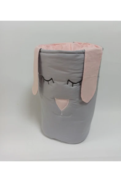 Gri Pembe Oyuncak Kirli Sepeti ürün görseli 1
