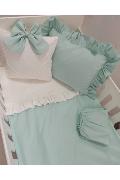 Mia Bebek Mint Yeşili  Nevresim Takımı ürün görseli 1
