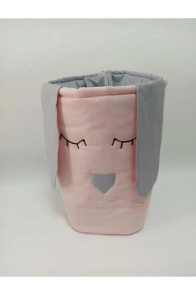 Pembe Gri Oyuncak Kirli Sepeti ürün görseli 1