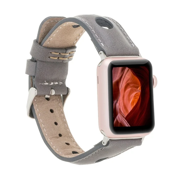 Apple Watch Uyumlu Deri Kordon Çember 42-44-45mm RST9 ürün görseli 1