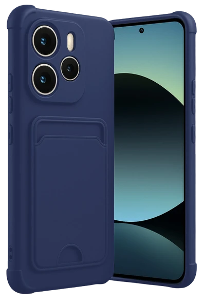 Zipax Xiaomi Redmi Note 14 4G Kılıf Kartlıklı Soft Silikon Azn-Kelvin ürün görseli 1