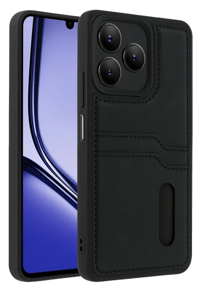 Zipax Realme Note 50 4G Kılıf Kartlıklı Silikon Kapak Azn-Sara ürün görseli 1