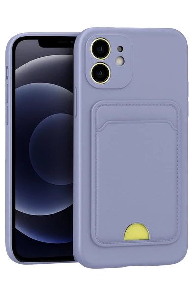 Zipax Apple iPhone 11 Kılıf Kartlıklı Soft Silikon Azn-Kelvin ürün görseli 1