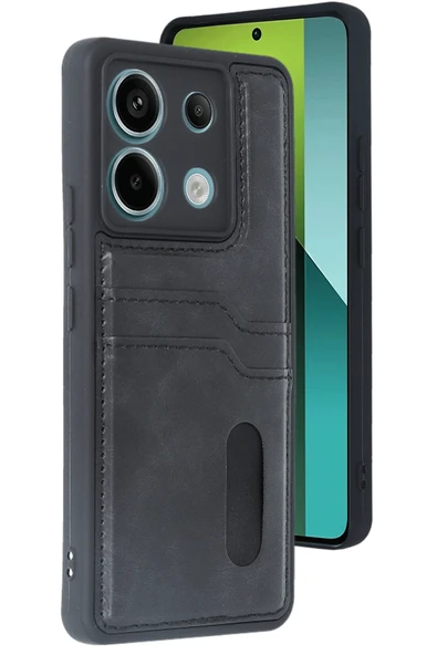 Zipax Xiaomi Redmi Note 13 Pro 4G Kılıf Kartlıklı Silikon Kapak Azn-Sara ürün görseli 1