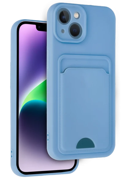 Zipax Apple iPhone 14 Kılıf Kartlıklı Soft Silikon Azn-Kelvin ürün görseli 1
